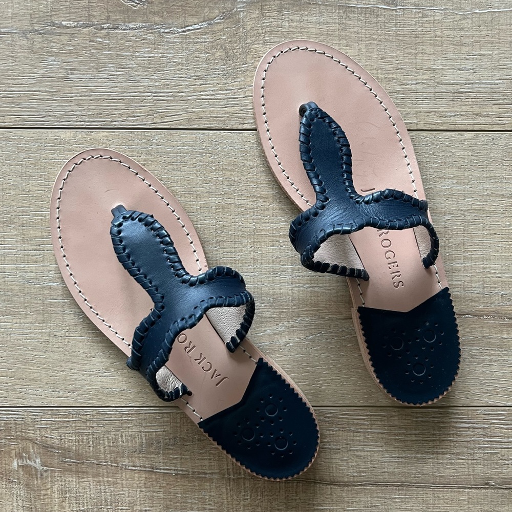 Jack Rogers Sandals Size 7.5, Navy